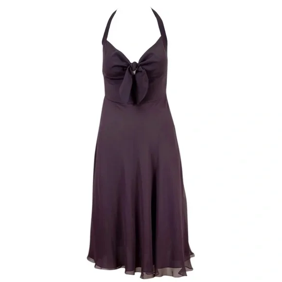 miguelina silk dress Miguelina Black Silk Charmeuse Slip Dress Sz L